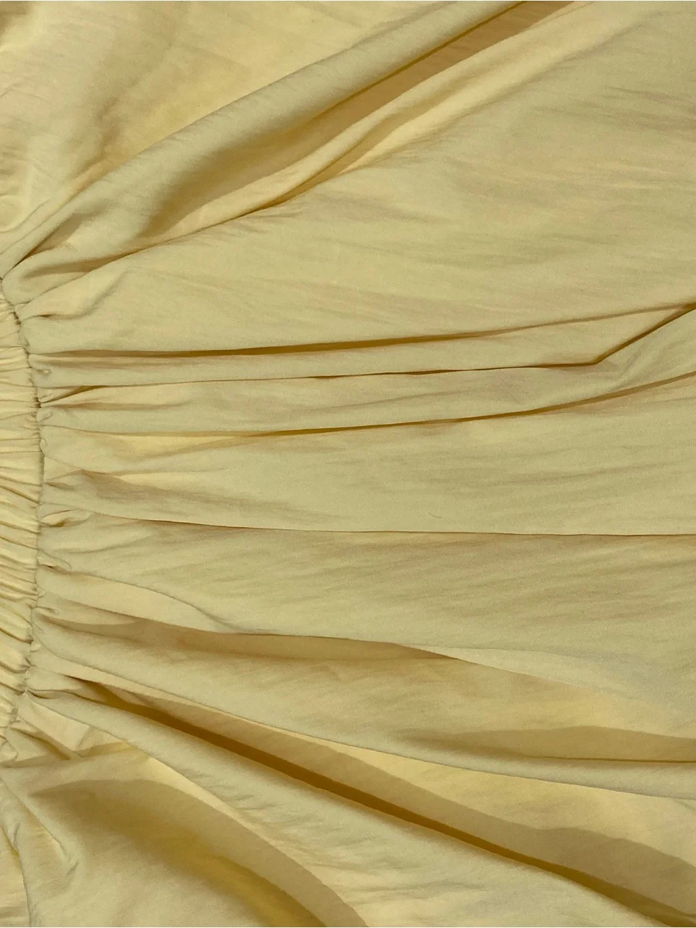 Sunshine Yellow Gathered Circle Skirt with Elastic Waist